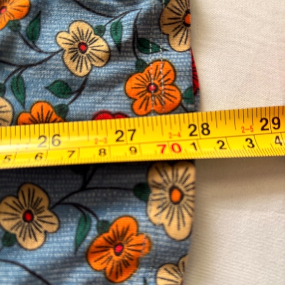 LuLaRoe Randy Gray Yellow White Red Floral Womens Top Shirt Size 3XL - Picture 5 of 9